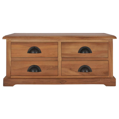 Tavolino da Salotto 68x68x30 cm in Legno Massello di Teak