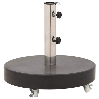 Base per Ombrellone in Granito 30 kg Circolare Nera - homemem39