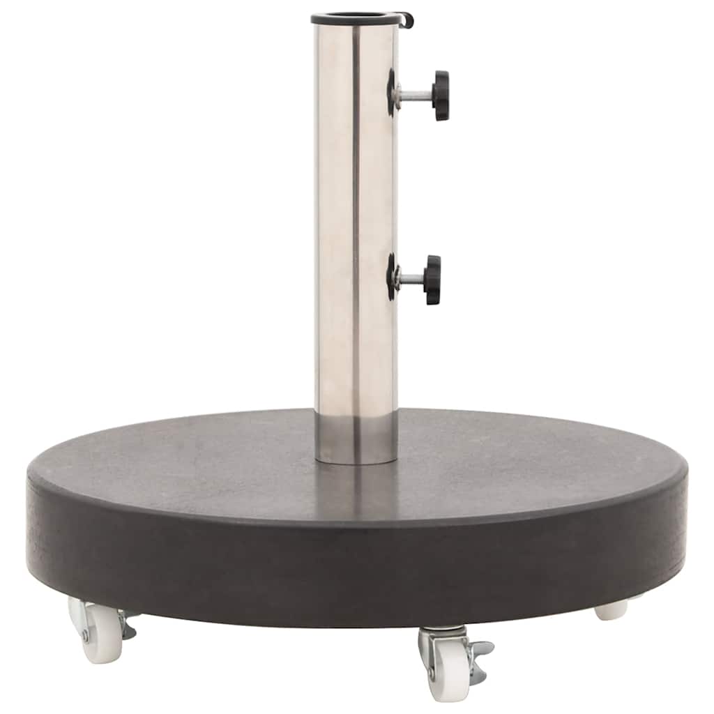 Base per Ombrellone in Granito 30 kg Circolare Nera | homemem39