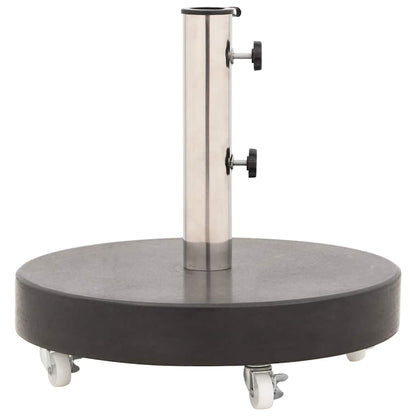 Base per Ombrellone in Granito 30 kg Circolare Nera | homemem39