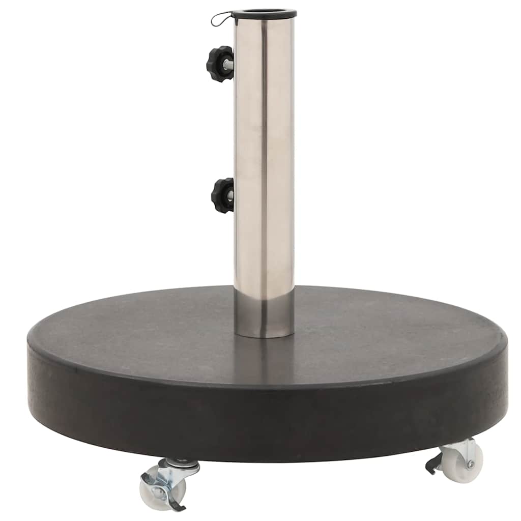 Base per Ombrellone in Granito 30 kg Circolare Nera - homemem39