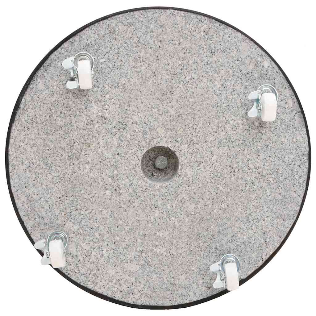Base per Ombrellone in Granito 30 kg Circolare Nera | homemem39
