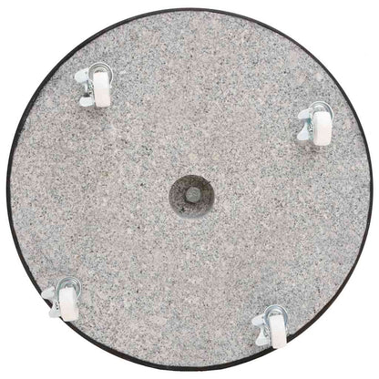 Base per Ombrellone in Granito 30 kg Circolare Nera | homemem39