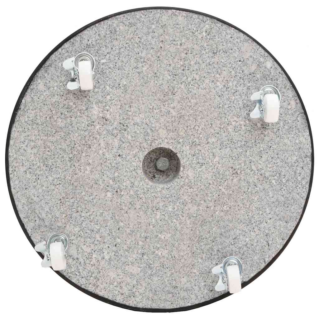 Base per Ombrellone in Granito 30 kg Circolare Nera - homemem39