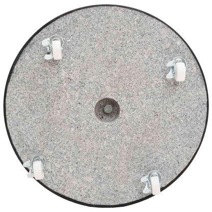 Base per Ombrellone in Granito 30 kg Circolare Nera - homemem39
