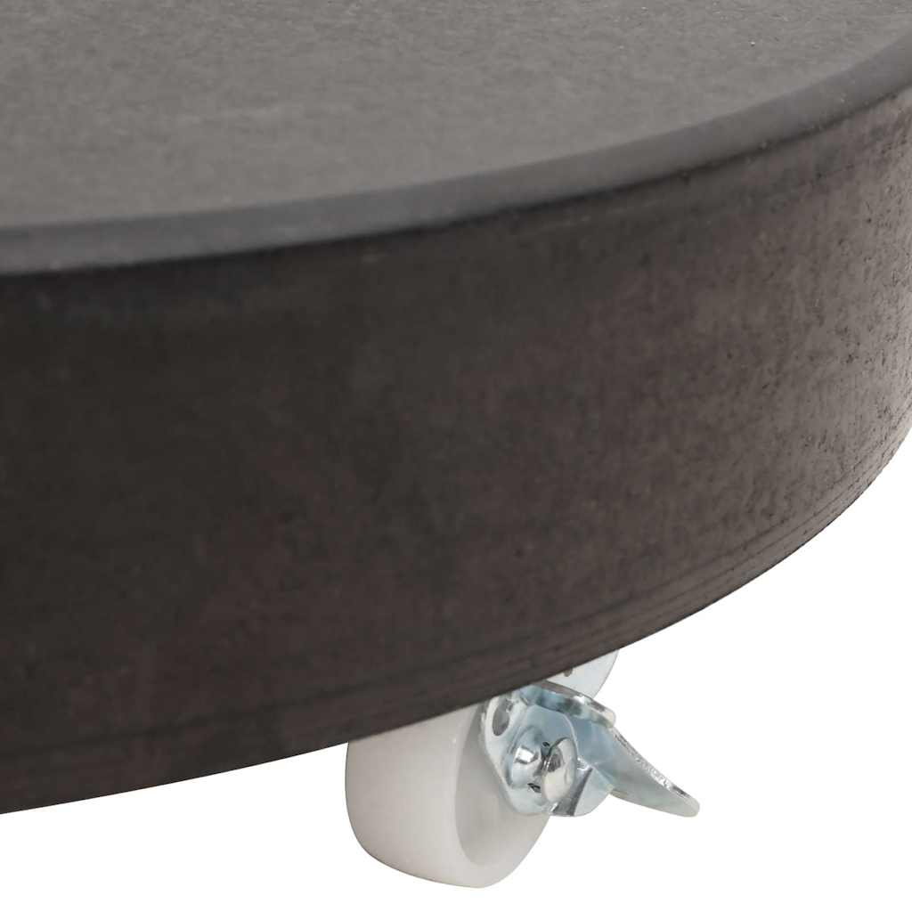 Base per Ombrellone in Granito 30 kg Circolare Nera | homemem39