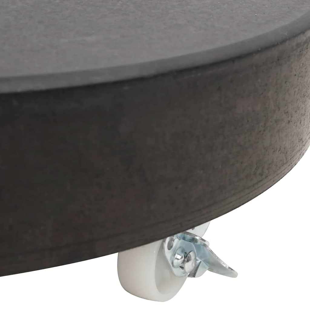 Base per Ombrellone in Granito 30 kg Circolare Nera - homemem39