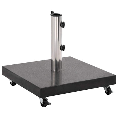 Base per Parasole in Granito 30 kg Quadrata Nera - homemem39