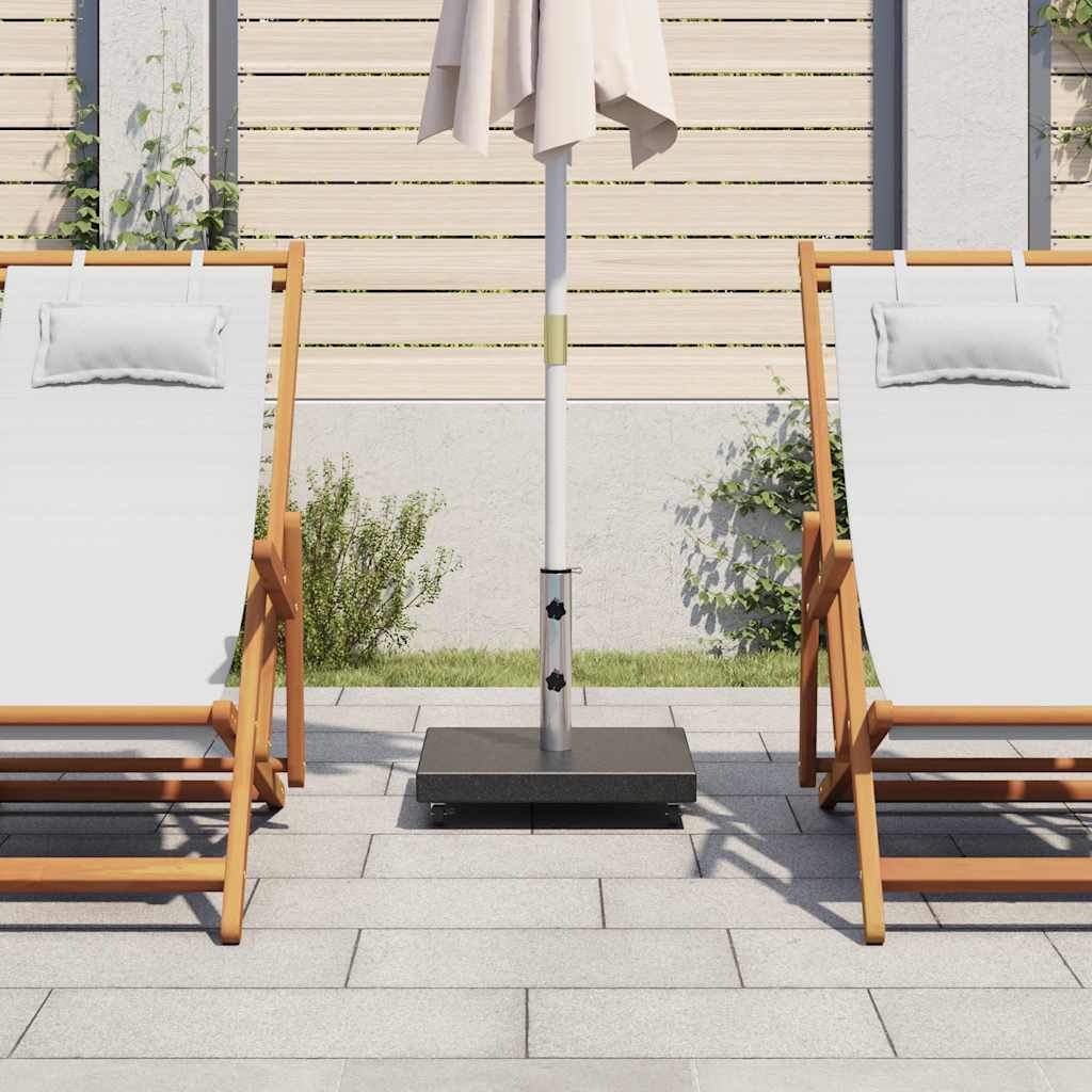 Base per Parasole in Granito 30 kg Quadrata Nera - homemem39