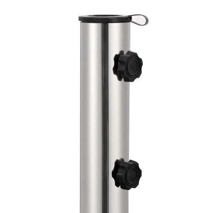 Base per Parasole in Granito 30 kg Quadrata Nera - homemem39
