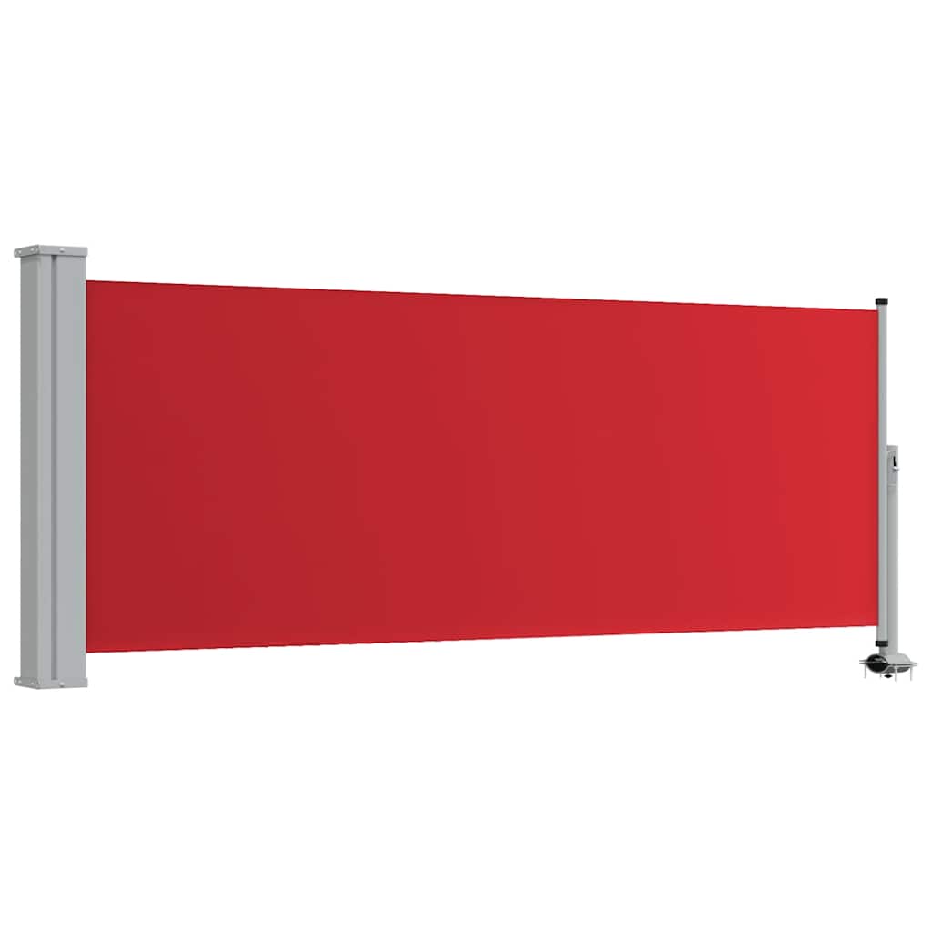Ausziehbare Seitenmarkise für Terrasse, 100 x 300 cm, Rot