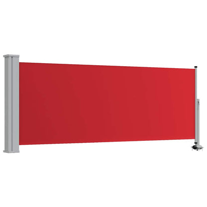 Ausziehbare Seitenmarkise für Terrasse, 100 x 300 cm, Rot