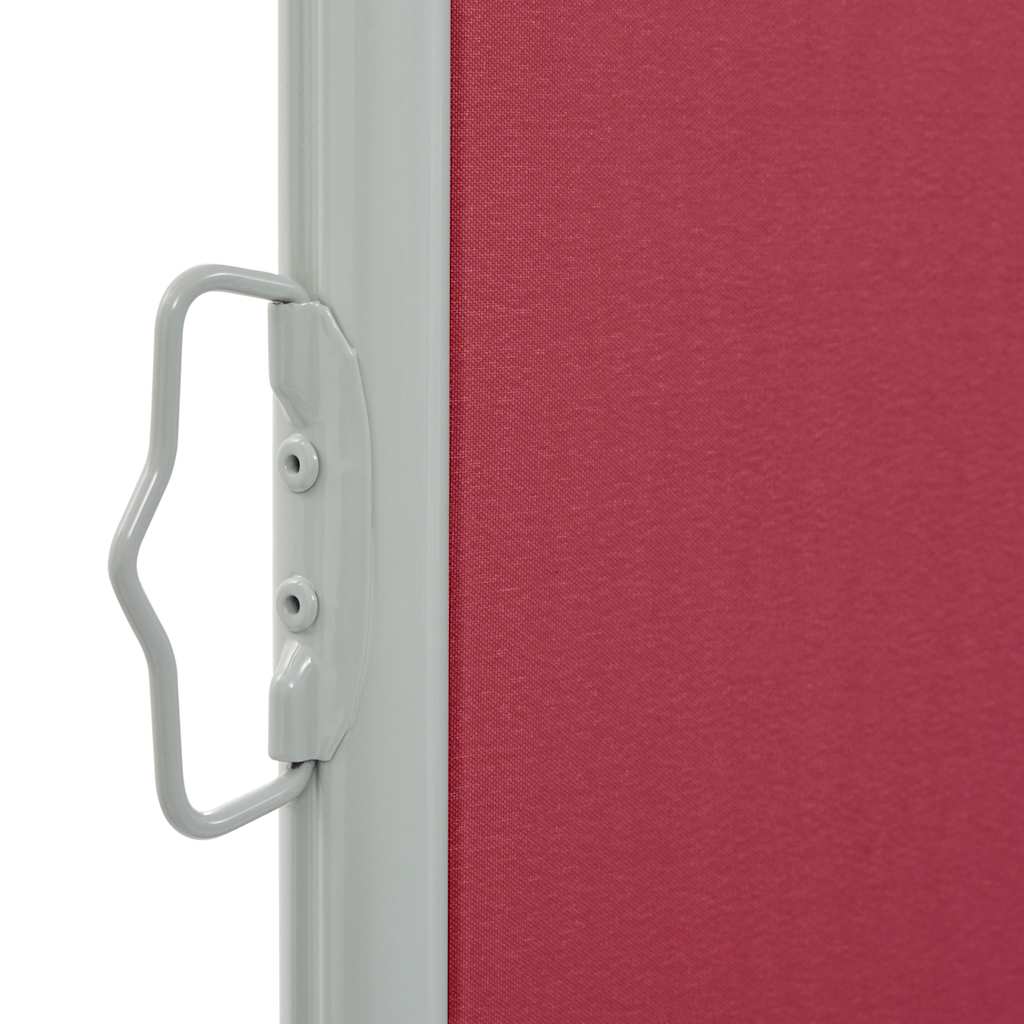 Tenda Laterale Retrattile per Patio 100x300 cm Rossa - homemem39