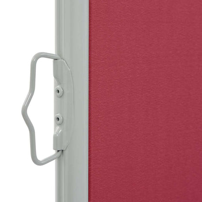 Tenda Laterale Retrattile per Patio 100x300 cm Rossa - homemem39