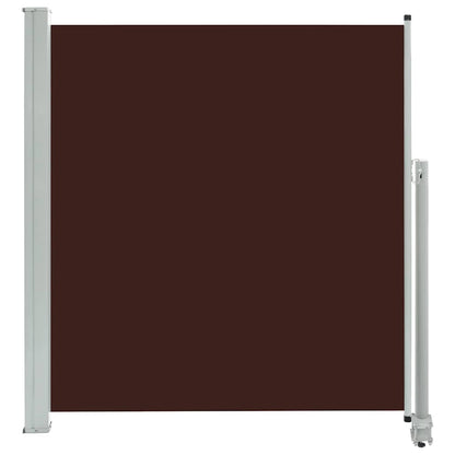 Tenda da Sole Laterale Retrattile per Patio 140x300cm Marrone - homemem39