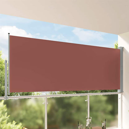 Retractable Side Awning for Patio 140x300cm Brown
