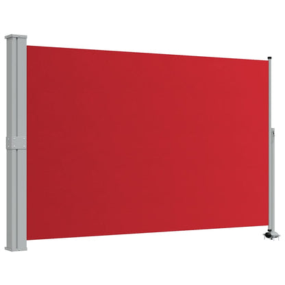 Retractable Side Awning for Patio 160x300 cm Red