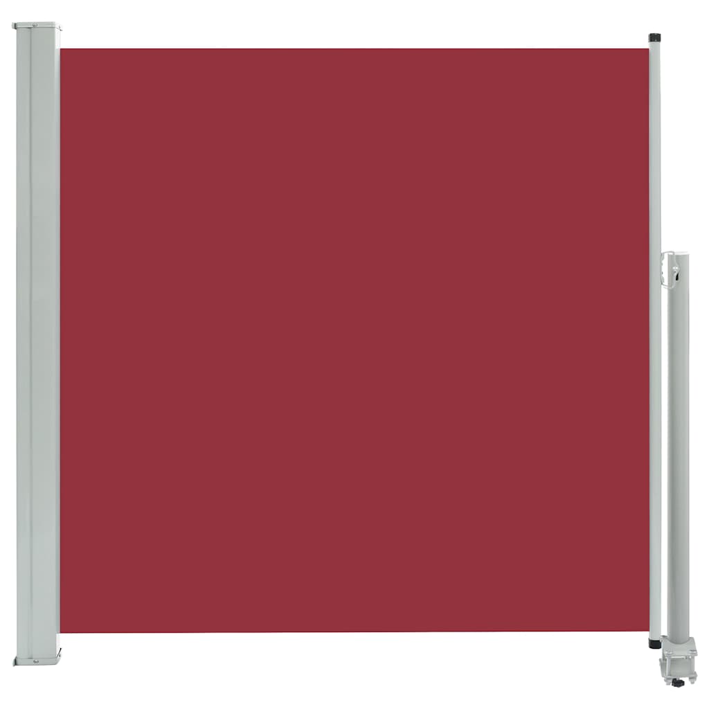 Tenda Laterale Retrattile per Patio 160x300 cm Rossa - homemem39