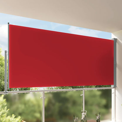 Retractable Side Awning for Patio 160x300 cm Red