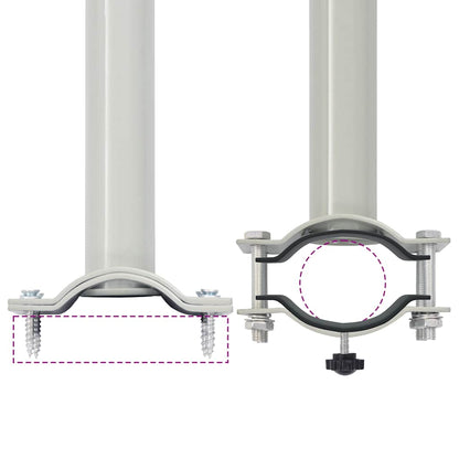 Tenda Laterale Retrattile per Patio 60x300 cm Marrone