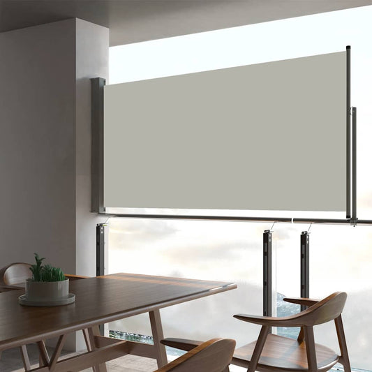 Tenda Laterale Retrattile per Patio 80x300 cm Crema - homemem39