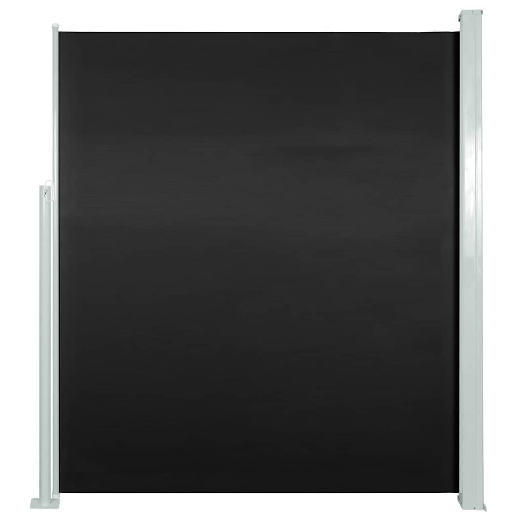 Tenda Laterale Retrattile per Patio 170x300 cm Nera - homemem39
