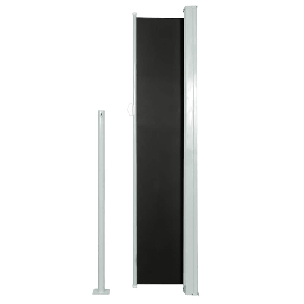 Tenda Laterale Retrattile per Patio 170x300 cm Nera - homemem39