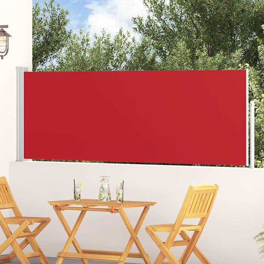 Ausziehbare Seitenmarkise für Terrasse, 100 x 300 cm, Rot