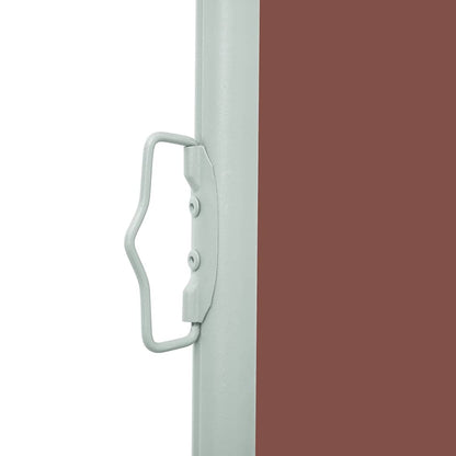 Tenda Laterale Retrattile per Patio 100x500 cm Marrone - homemem39