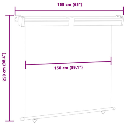 Tendalino Laterale per Balcone 165x250 cm Blu - homemem39