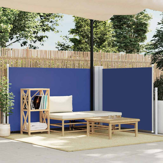 Tenda da Sole Laterale Retrattile Blu 100x600 cm - homemem39