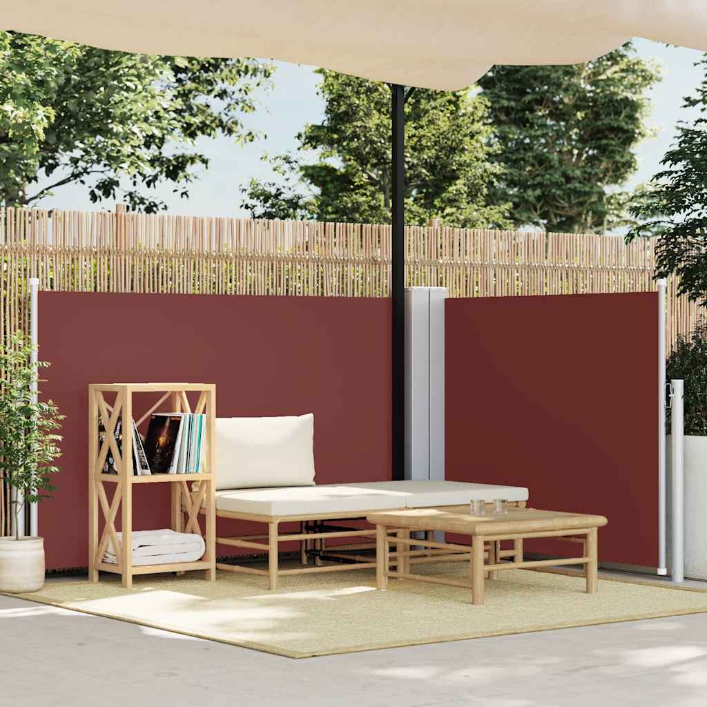 Tenda da Sole Laterale Retrattile Marrone 120x600 cm - homemem39