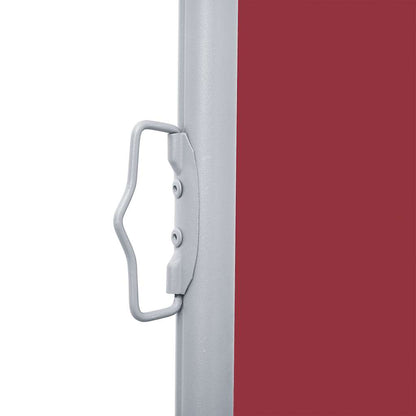 Tenda da Sole Laterale Retrattile Rossa 120x600 cm - homemem39
