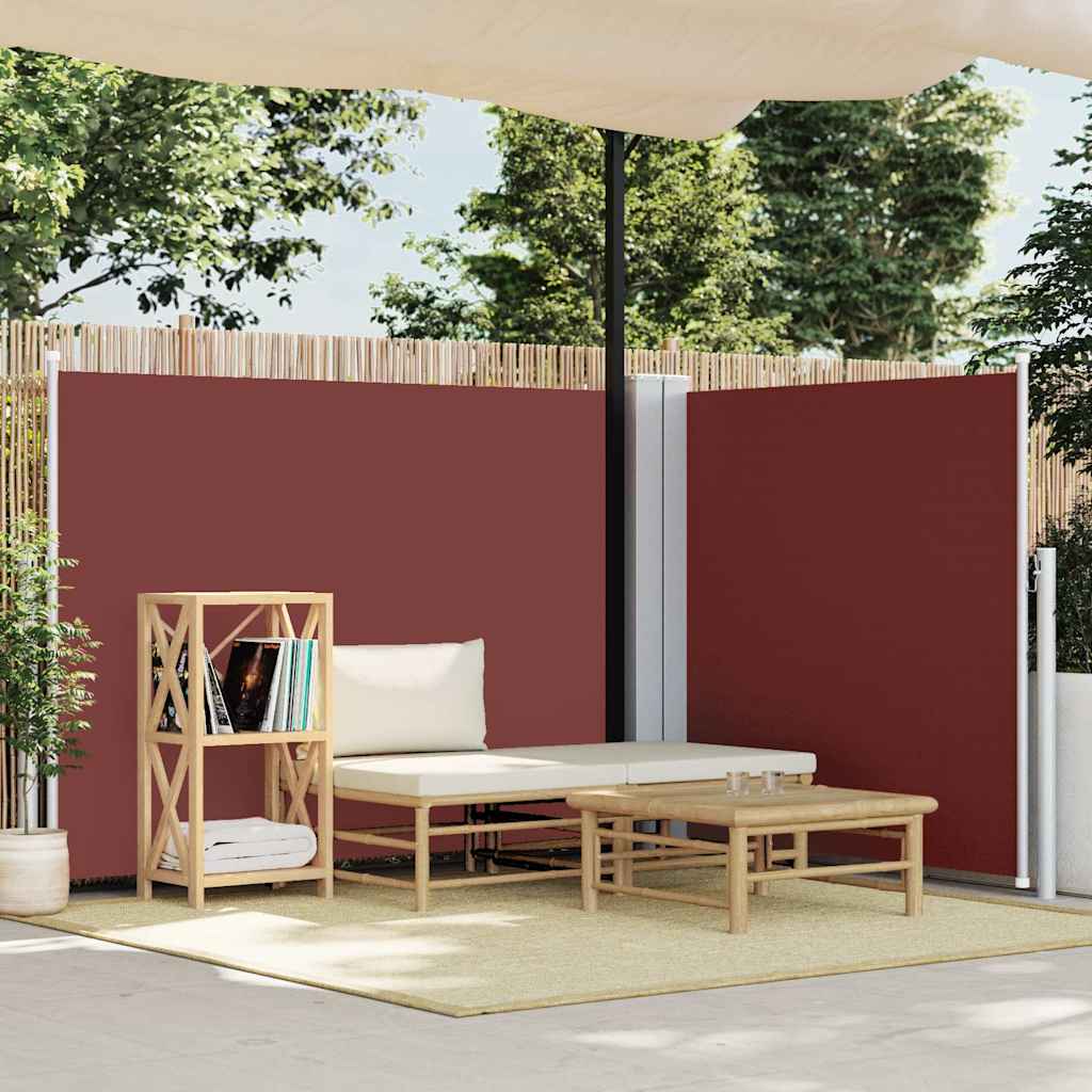 Tenda da Sole Laterale Retrattile Marrone 140x600 cm - homemem39