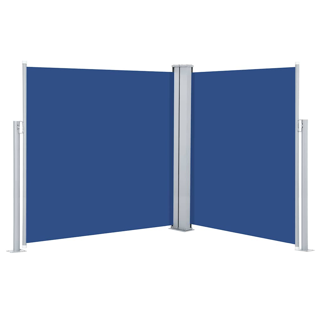 Tenda da Sole Laterale Retrattile Blu 160x600 cm - homemem39