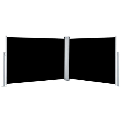 Tenda da Sole Laterale Retrattile Nera 100x1000 cm - homemem39
