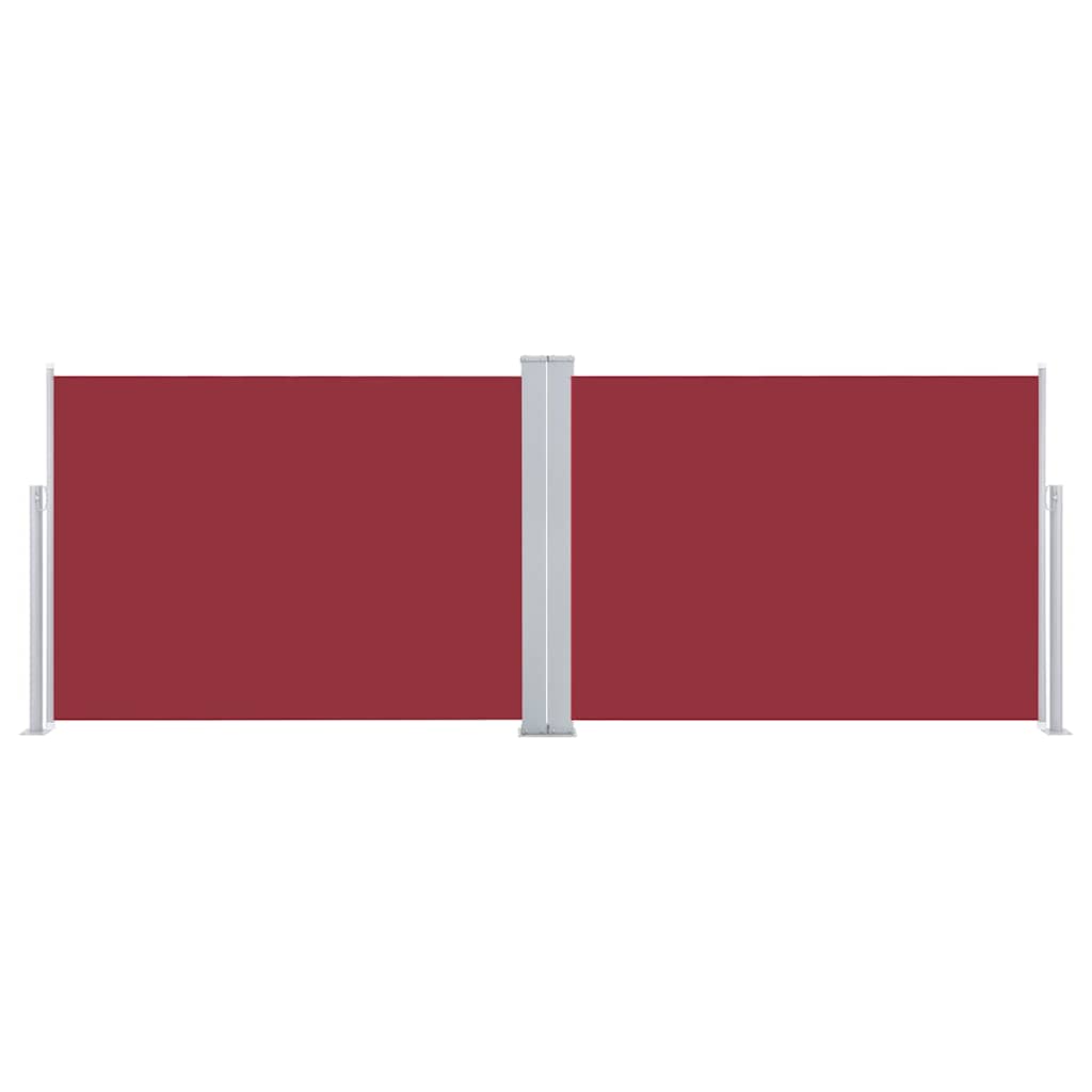 Tenda da Sole Laterale Retrattile Rossa 120x1000 cm - homemem39