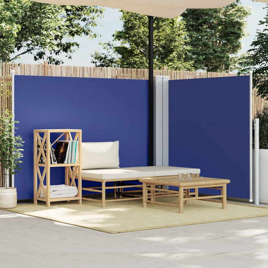 Tenda da Sole Laterale Retrattile Blu 140x1000 cm - homemem39