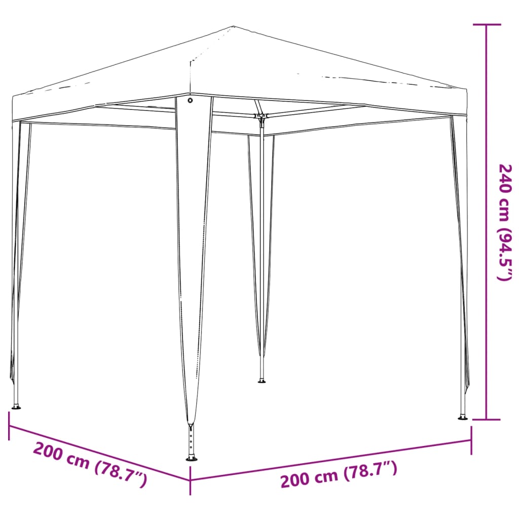 Tendone per Feste 2x2 m Bianco | homemem39