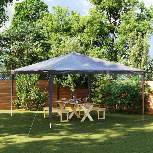 Gazebo Professionale 4x4 m Antracite 90 g/m² | homemem39