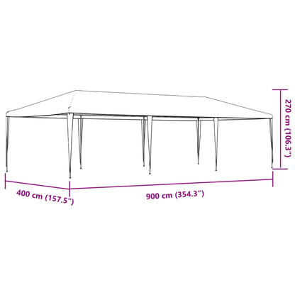 Gazebo Professionale 4x9 m Verde 90 g/m² | homemem39