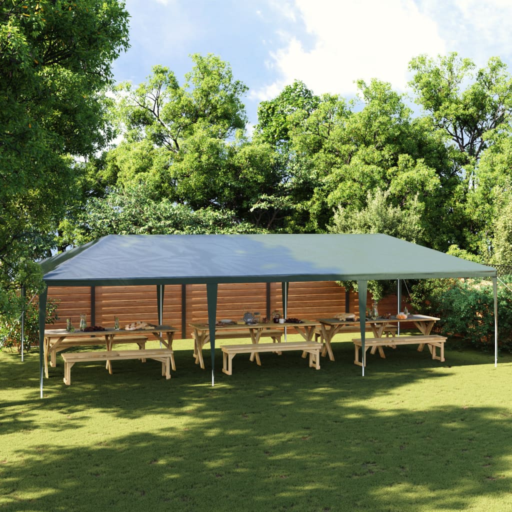 Gazebo Professionale 4x9 m Verde 90 g/m²