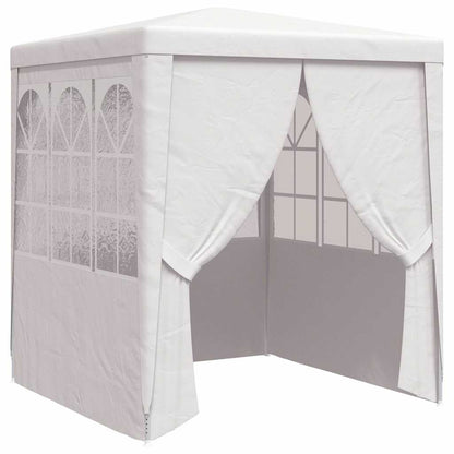 Gazebo Professionale con Pareti 2,5x2,5 m Bianco 90 g/m² | homemem39