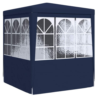 Gazebo Professionale con Pareti 2,5x2,5 m Blu 90 g/m² | homemem39