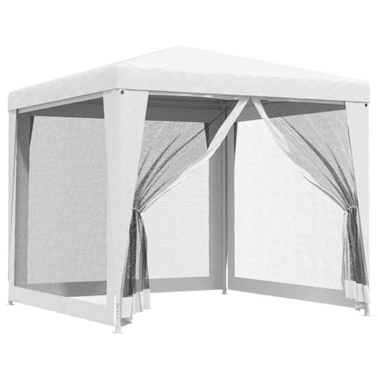 Tendone per Feste con 4 Pareti in Rete 2,5x2,5 m Bianco | homemem39