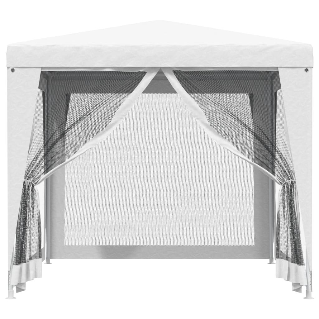 Tendone per Feste con 4 Pareti in Rete 2,5x2,5 m Bianco | homemem39