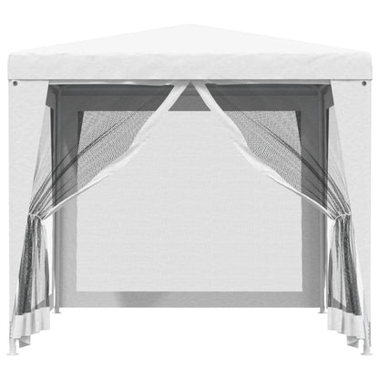 Tendone per Feste con 4 Pareti in Rete 2,5x2,5 m Bianco | homemem39