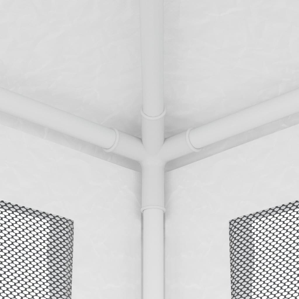 Tendone per Feste con 4 Pareti in Rete 2,5x2,5 m Bianco | homemem39