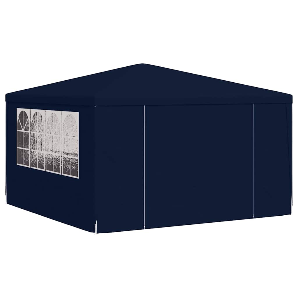 Gazebo Professionale con Pareti 4x4 m Blu 90 g/m² | homemem39