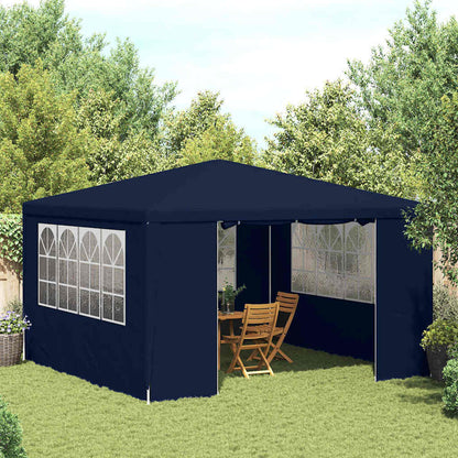 Gazebo Professionale con Pareti 4x4 m Blu 90 g/m² | homemem39